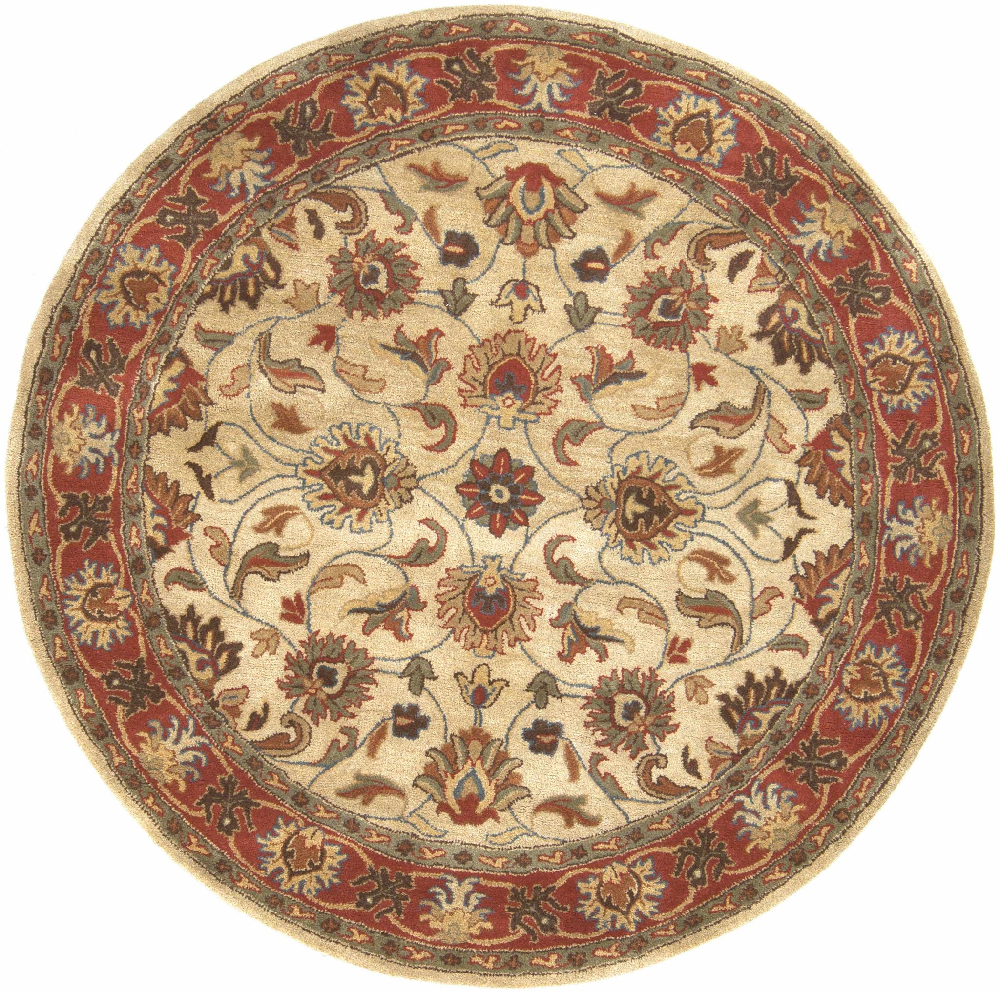Cherryfield Hand Tufted Brown & Rust 1001 Wool Rug by Boutique Rugs