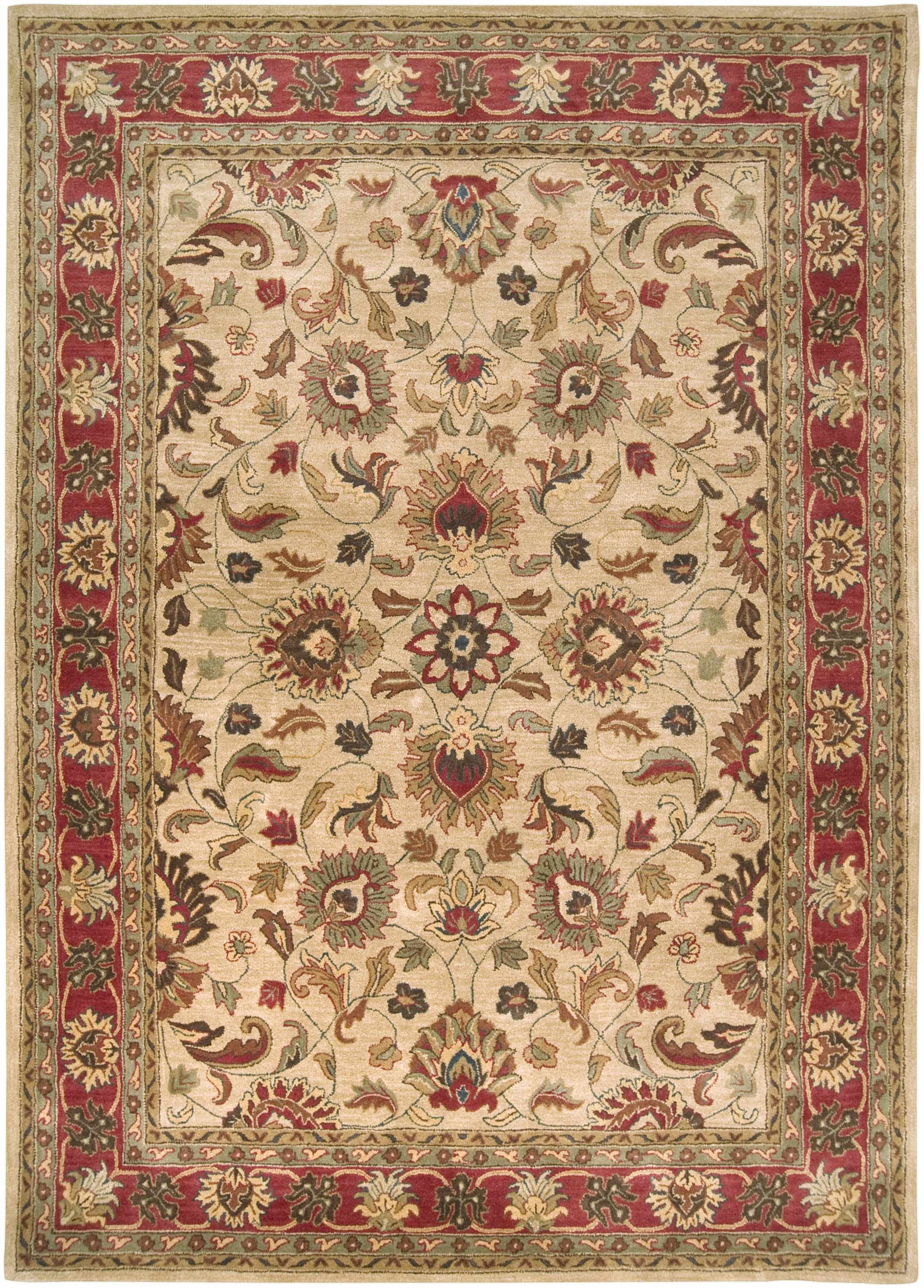 Cherryfield Hand Tufted Brown & Rust 1001 Wool Rug by Boutique Rugs