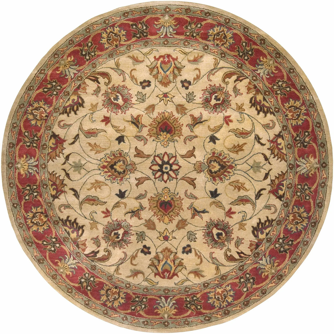 Cherryfield Hand Tufted Brown & Rust 1001 Wool Rug by Boutique Rugs