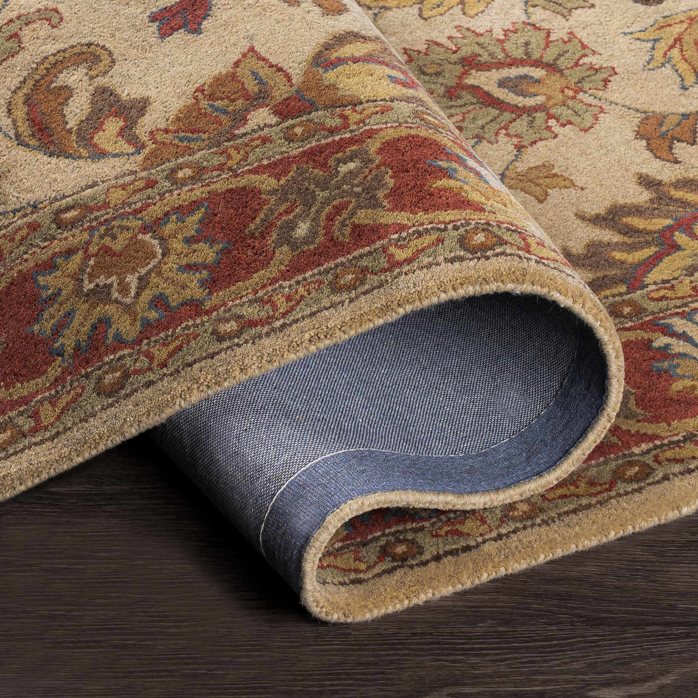 Cherryfield Hand Tufted Brown & Rust 1001 Wool Rug by Boutique Rugs