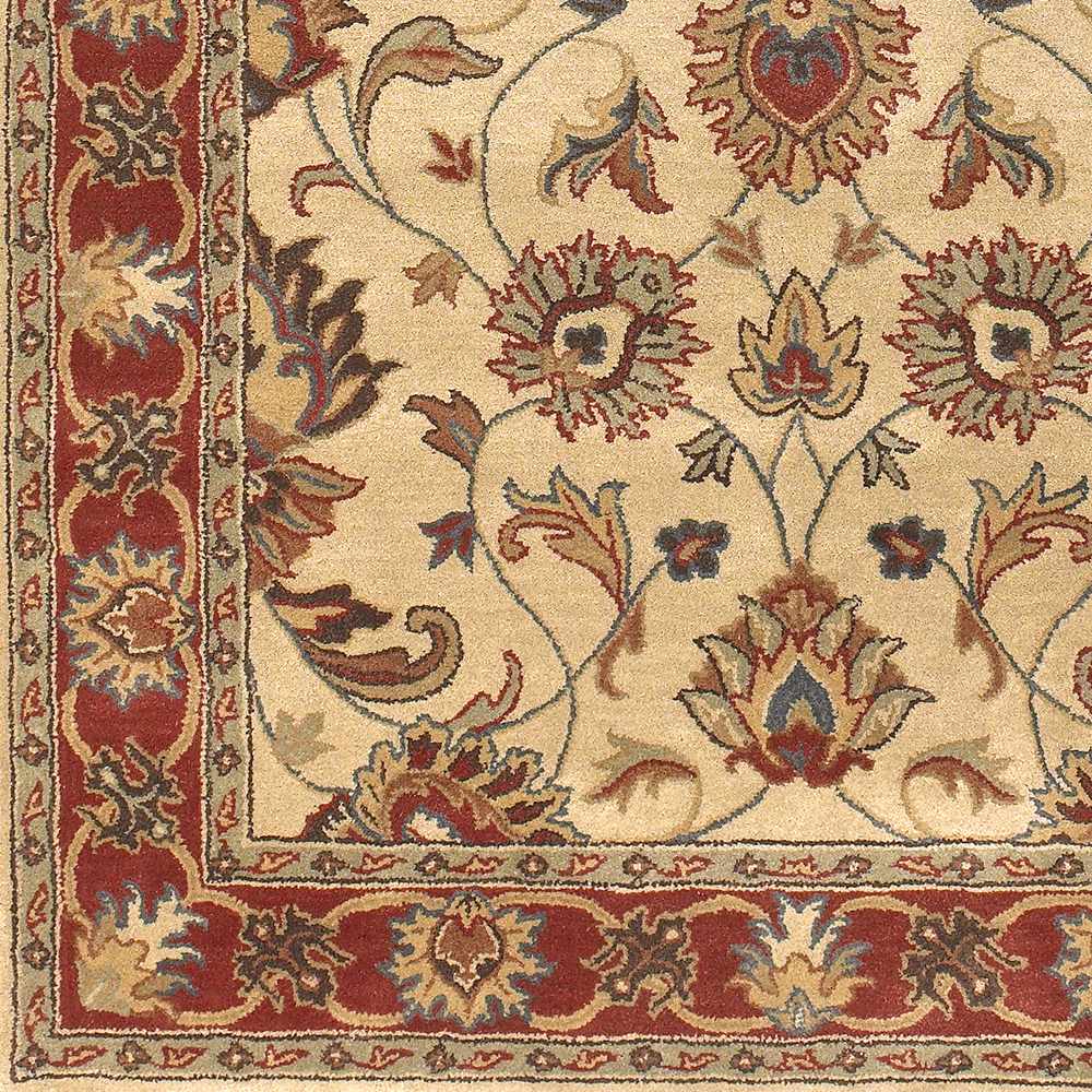 Cherryfield Hand Tufted Brown & Rust 1001 Wool Rug by Boutique Rugs