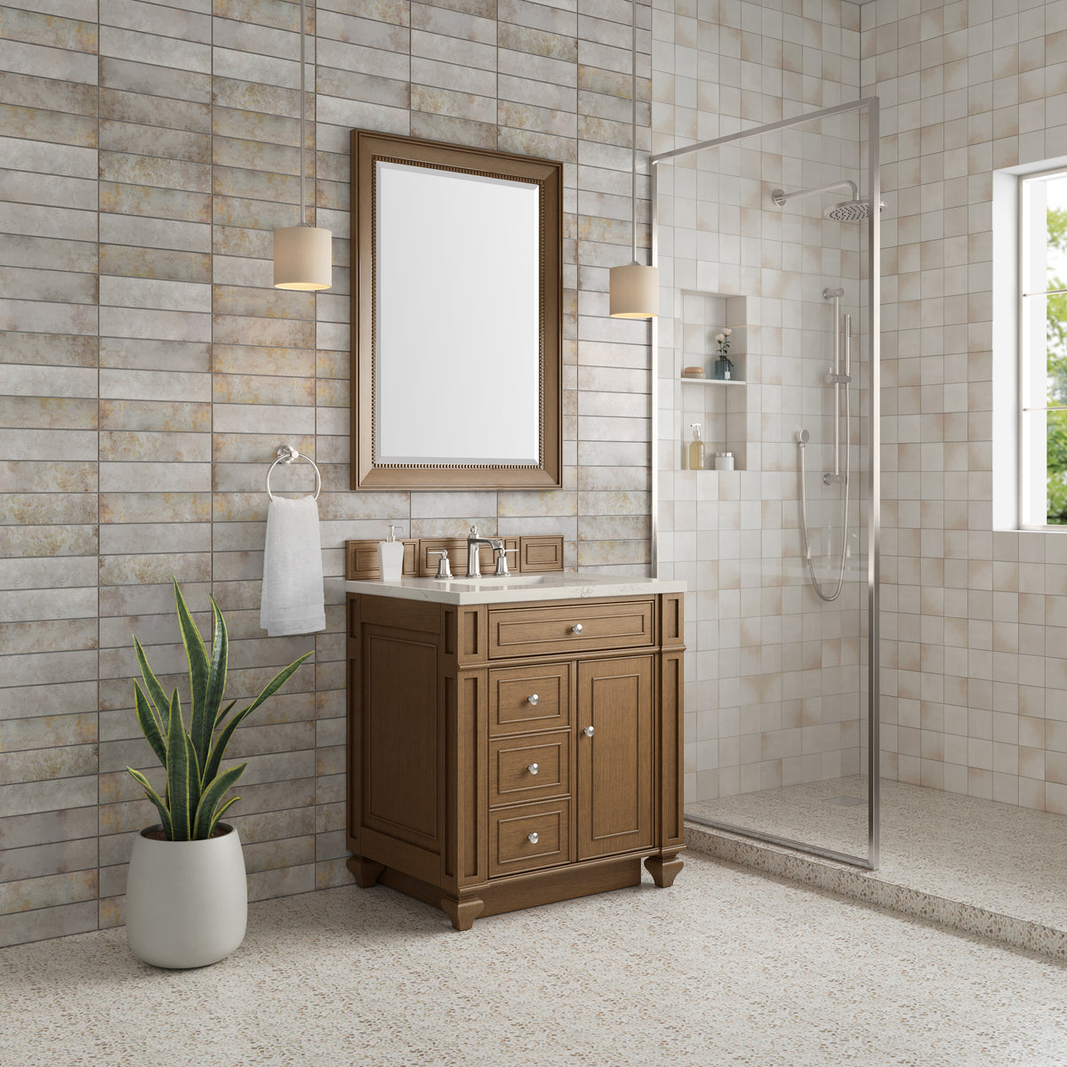 James Martin Bristol 30" Single Bathroom Vanity, Saddle Brown, view 31