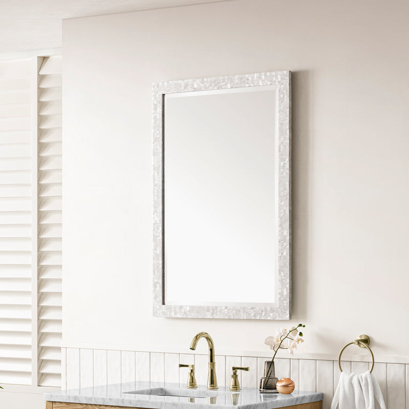 James Martin Callie 26" Mirror, White Mother of Pearl by James Martin