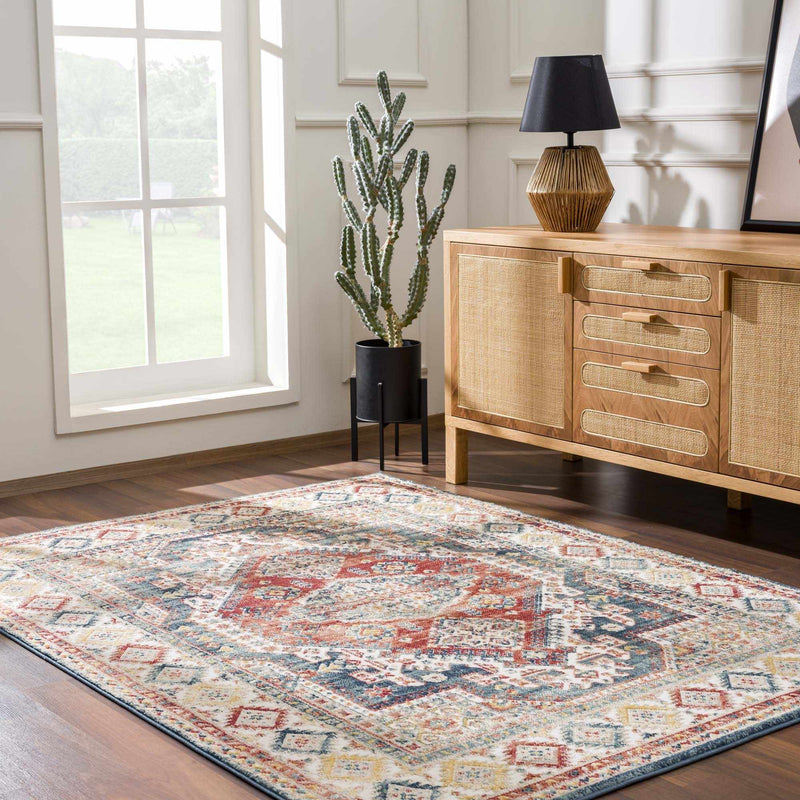 Brend Rust Medallion Area Rug - Clearance by Boutique Rugs