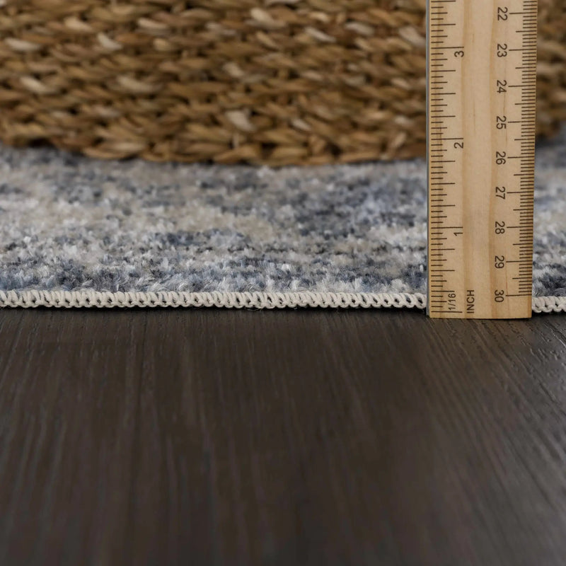 Blue Hiti Washable area rug - Clearance by Boutique Rugs