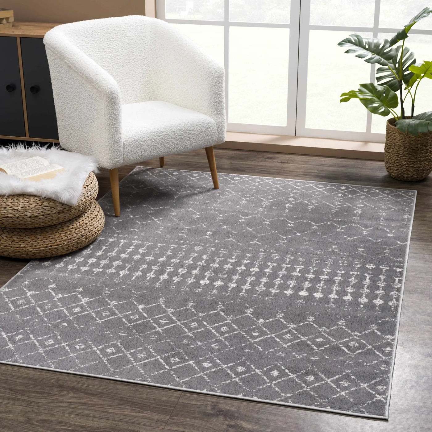 Tigrican Charcoal 2329 Area Rug - Clearance by Boutique Rugs