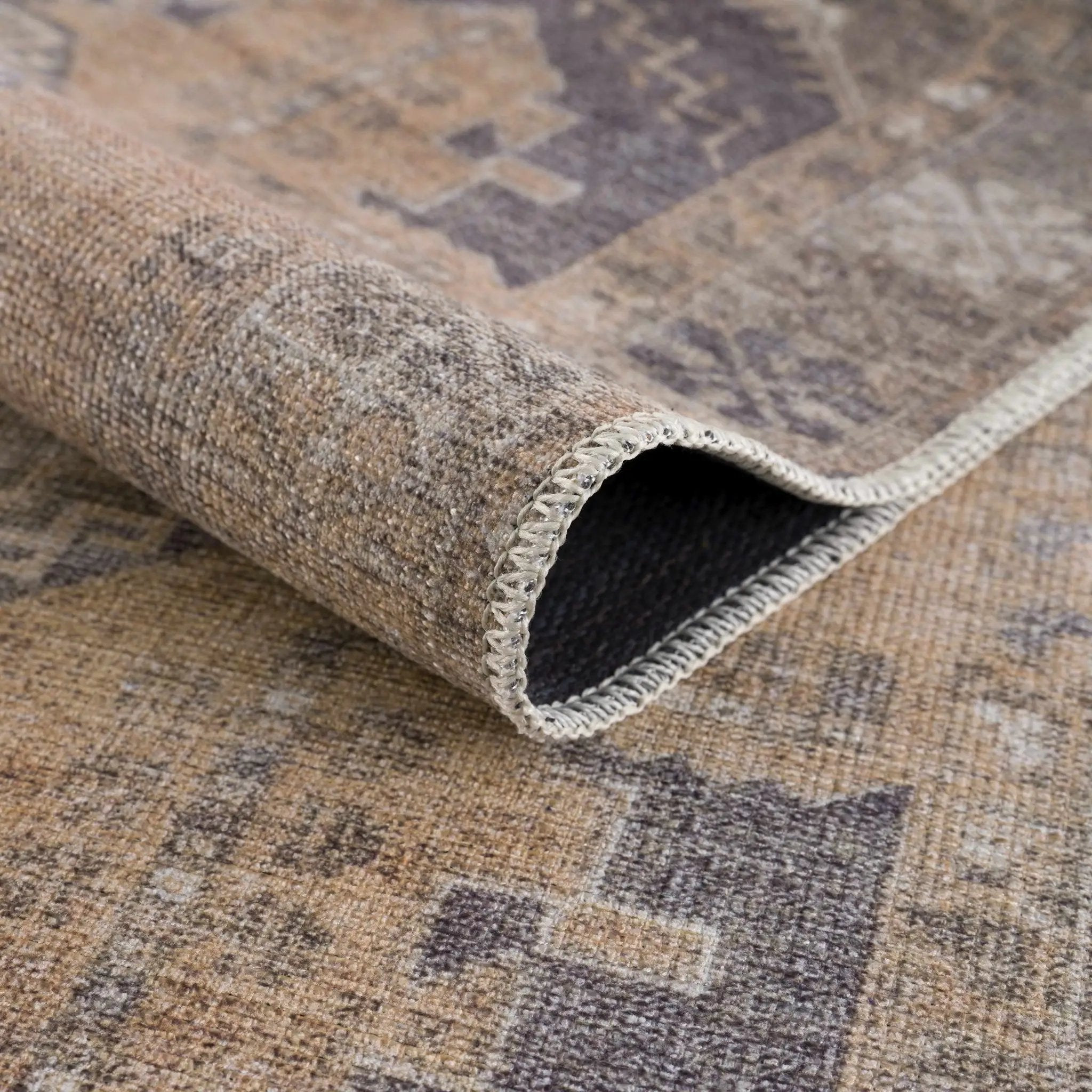Carrabelle Peach Washable Area Rug - Clearance by Boutique Rugs