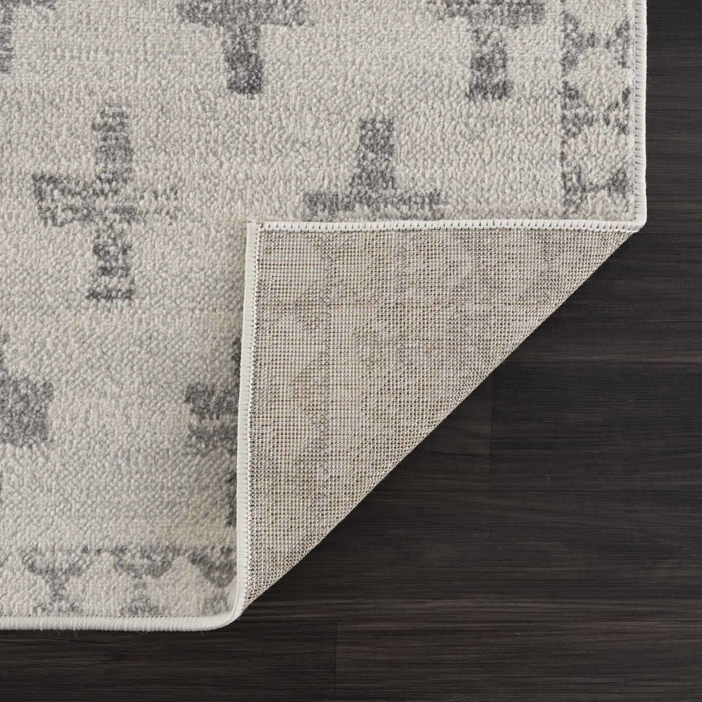 Tigris Swiss Cross Ivory&Gray Area Rug - Clearance by Boutique Rugs