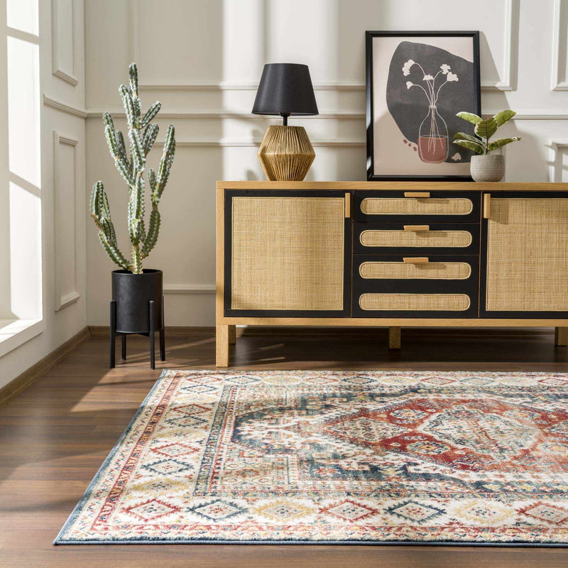 Brend Rust Medallion Area Rug - Clearance by Boutique Rugs