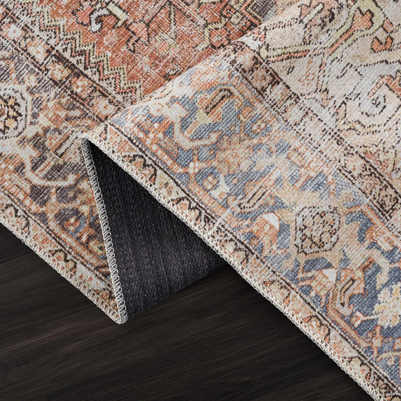 Eira Distressed Washable Rug - Clearance by Boutique Rugs