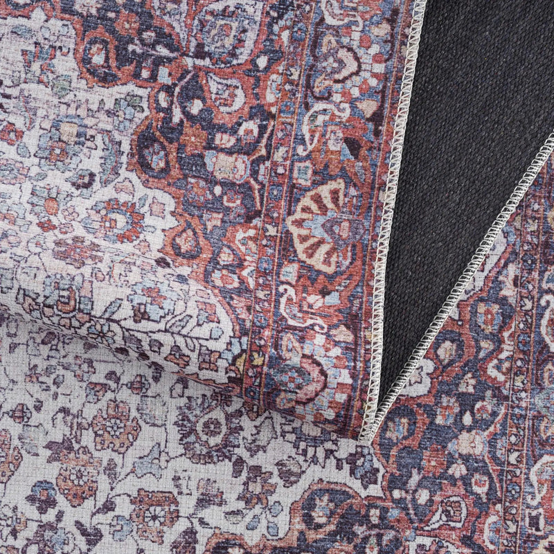 Red Cael Tumble Dry Washable Rug - Clearance by Boutique Rugs