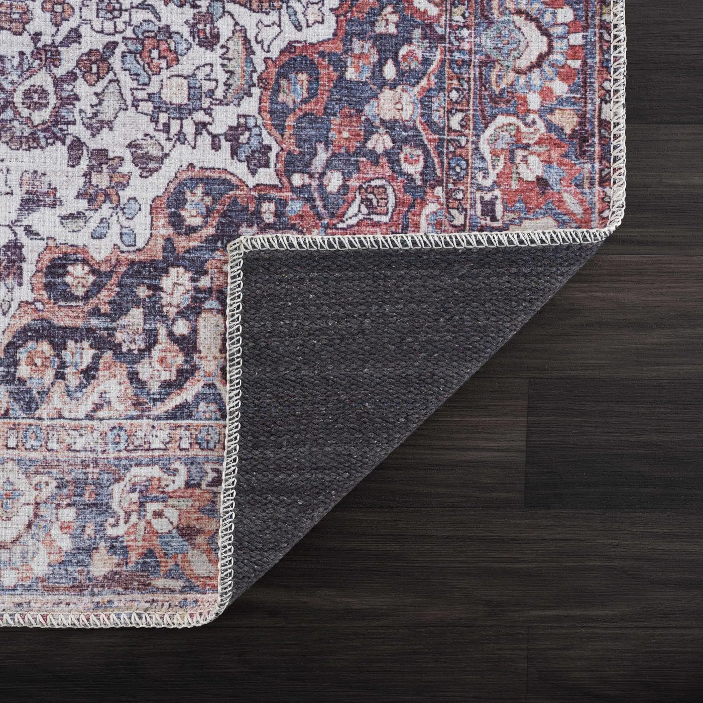 Red Cael Tumble Dry Washable Rug - Clearance by Boutique Rugs