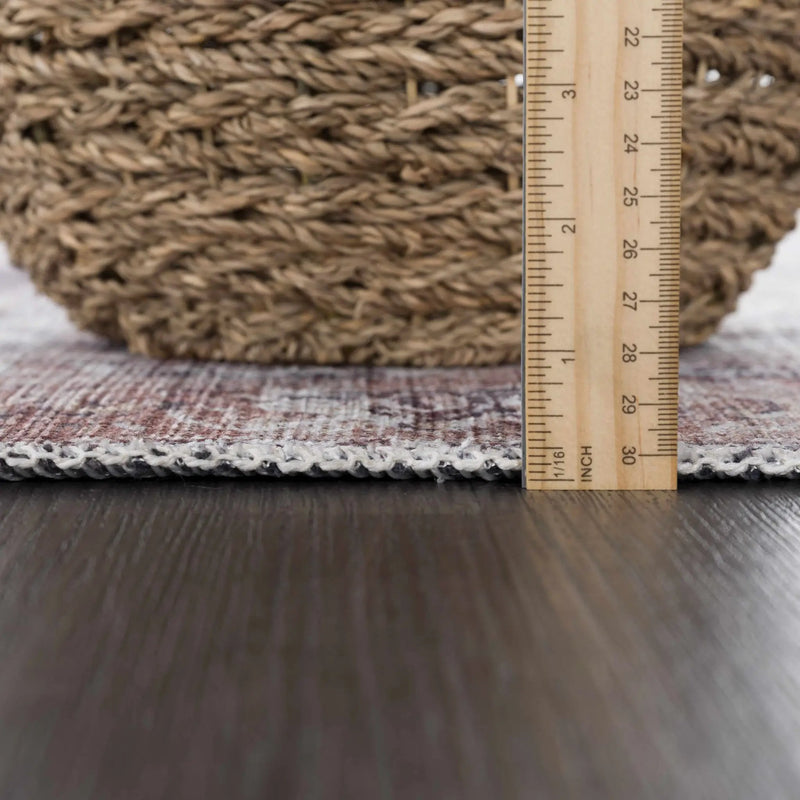 Beige Rosman Washable Area Rug - Clearance by Boutique Rugs