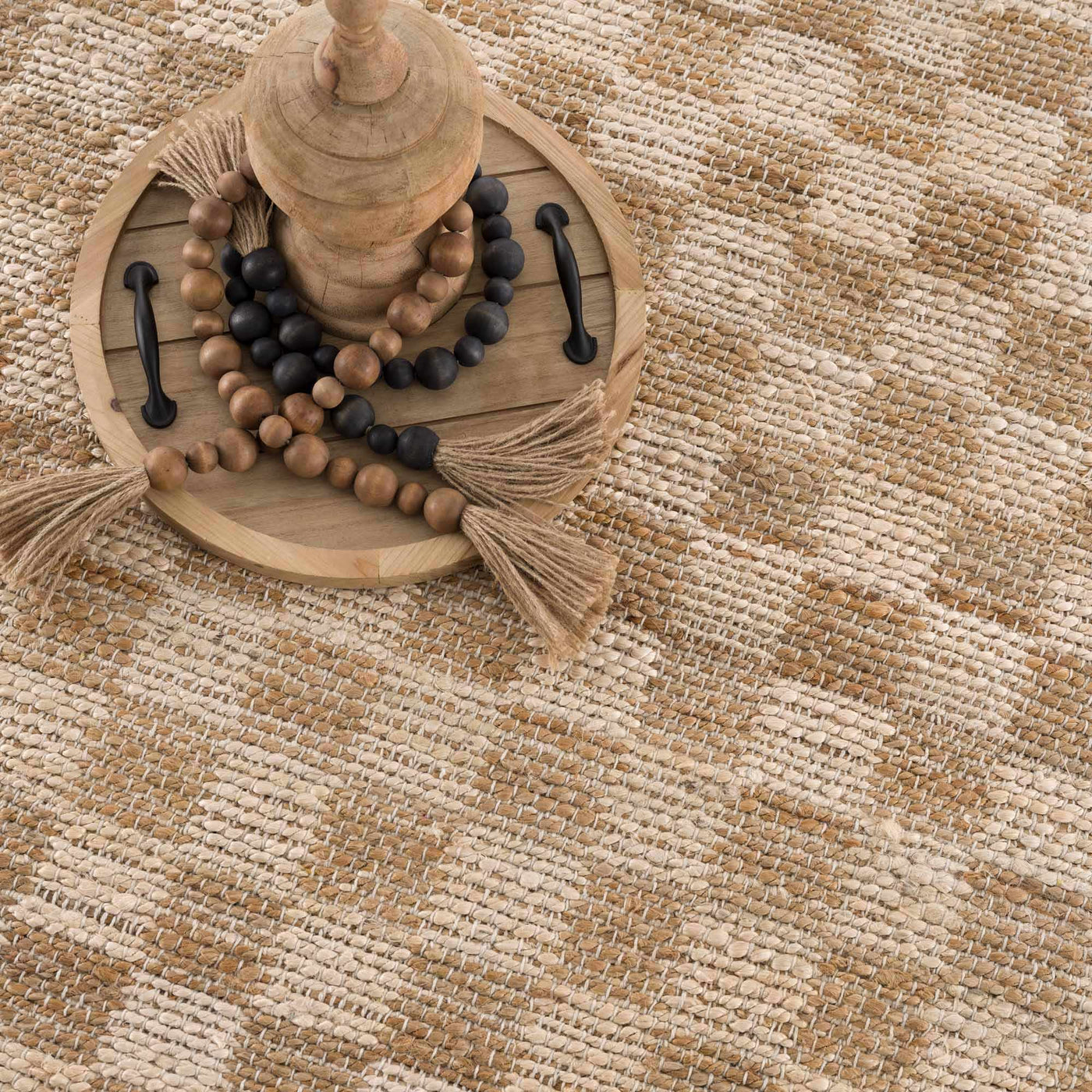 Ionut Checkered Jute Area Rug by Boutique Rugs