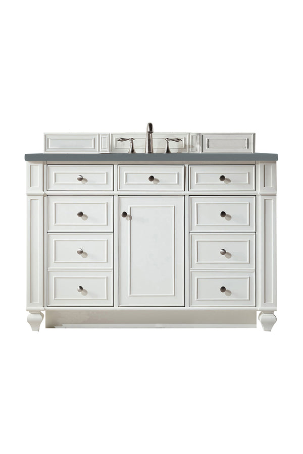 James Martin Bristol 48" Single Bathroom Vanity, Bright White