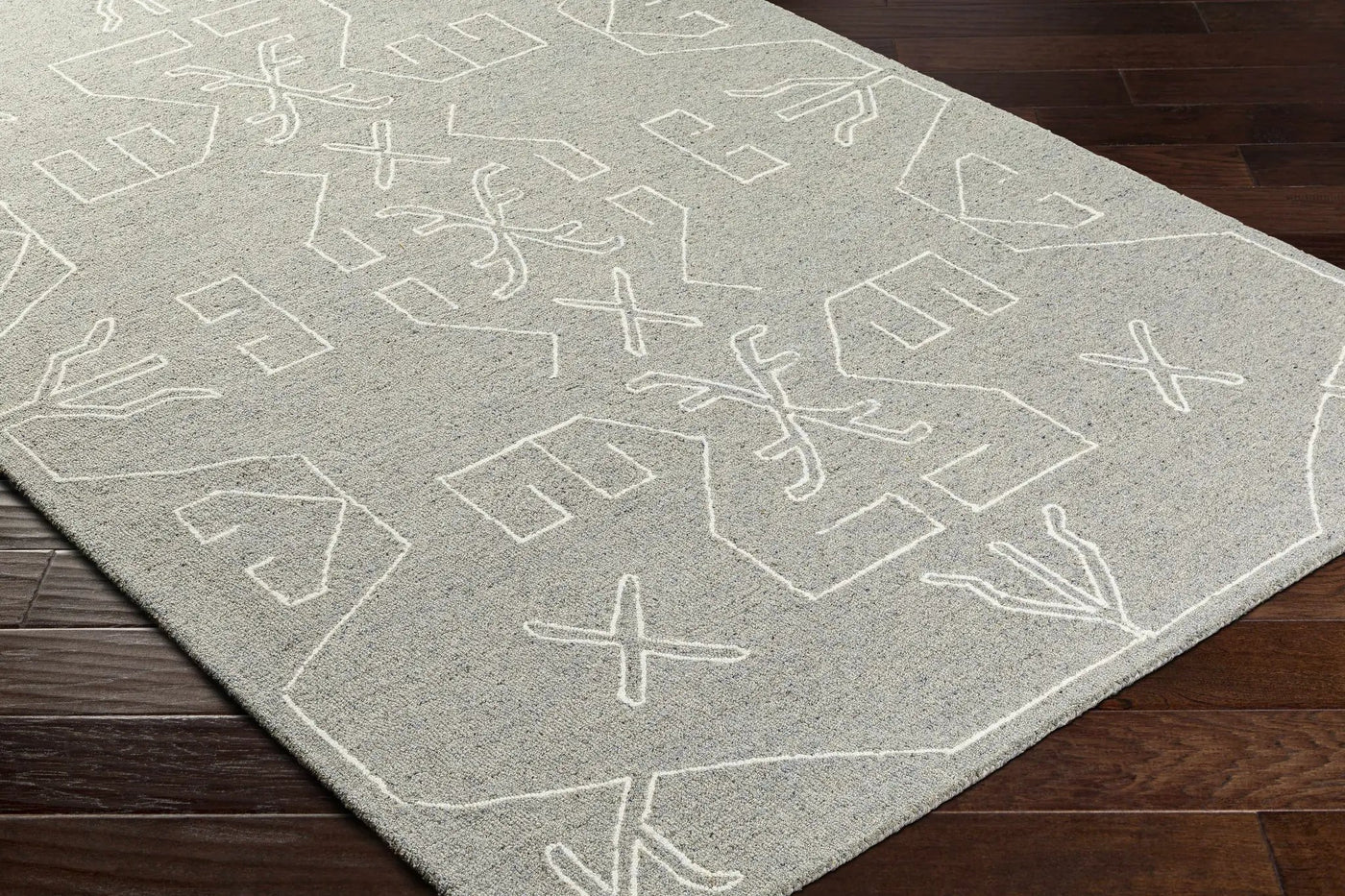 Duard Modern Wool Rug - Clearance by Boutique Rugs