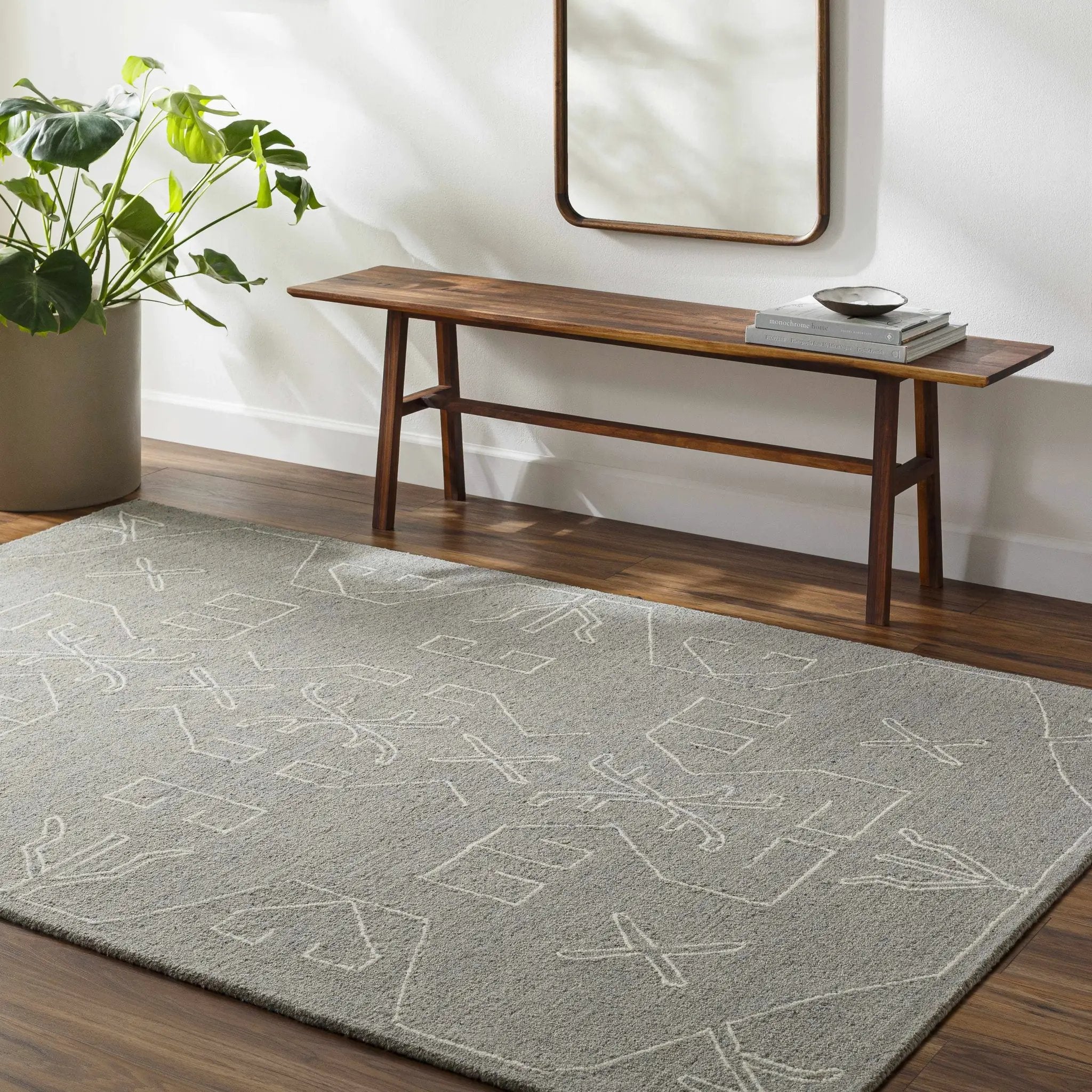 Duard Modern Wool Rug - Clearance by Boutique Rugs