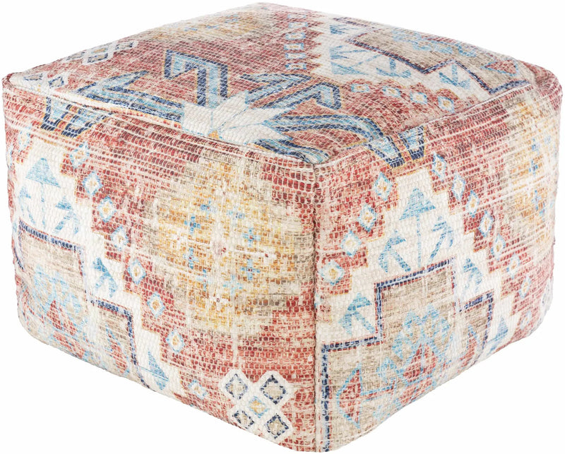 Dulwich Handwoven Neutral Pouf by Boutique Rugs