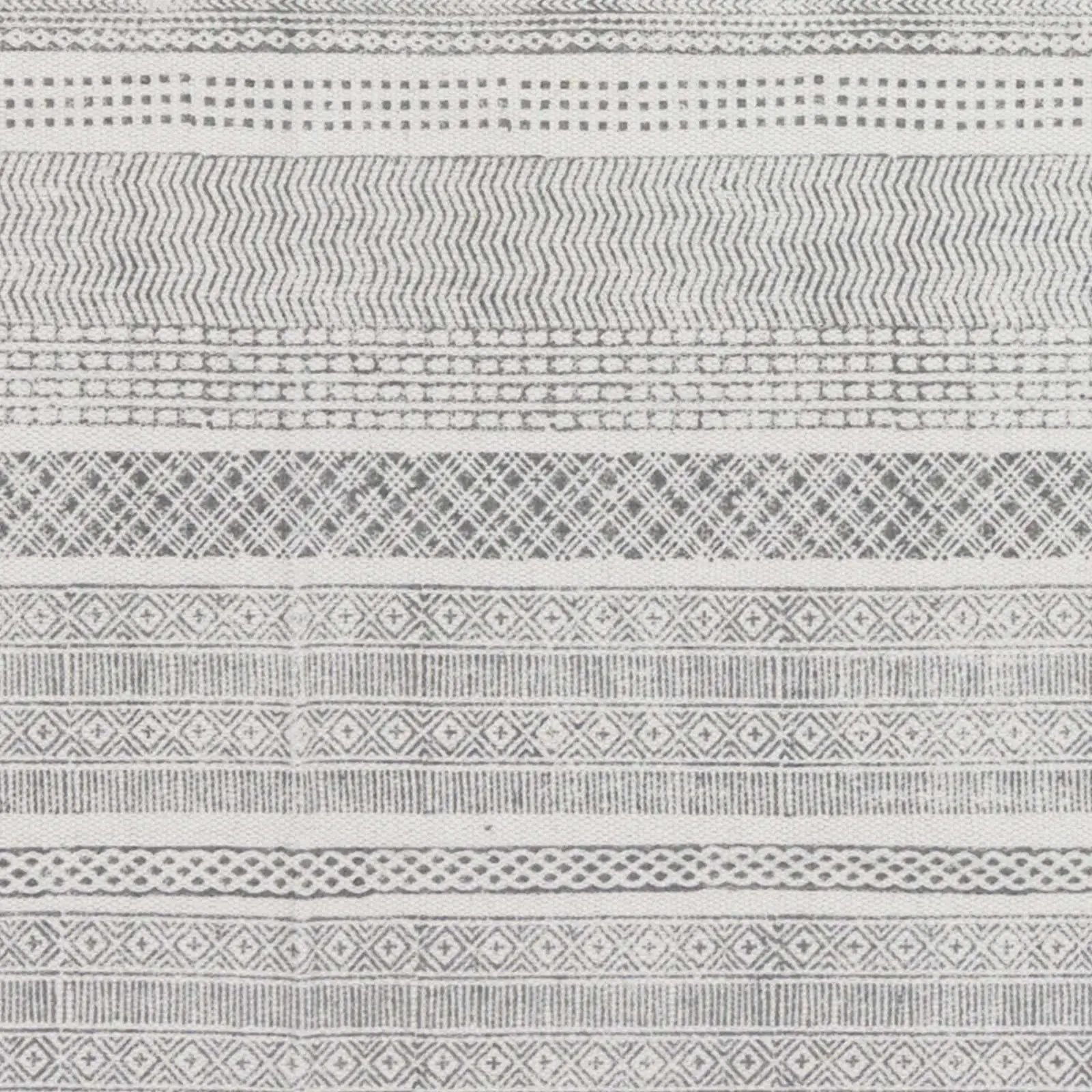 Durbin Off-White Cotton Flatweave Carpet - Clearance by Boutique Rugs