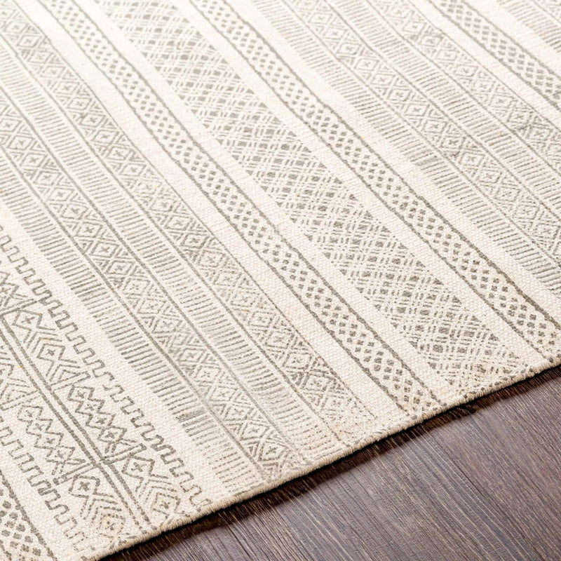 Durbin Off-White Cotton Flatweave Carpet - Clearance by Boutique Rugs