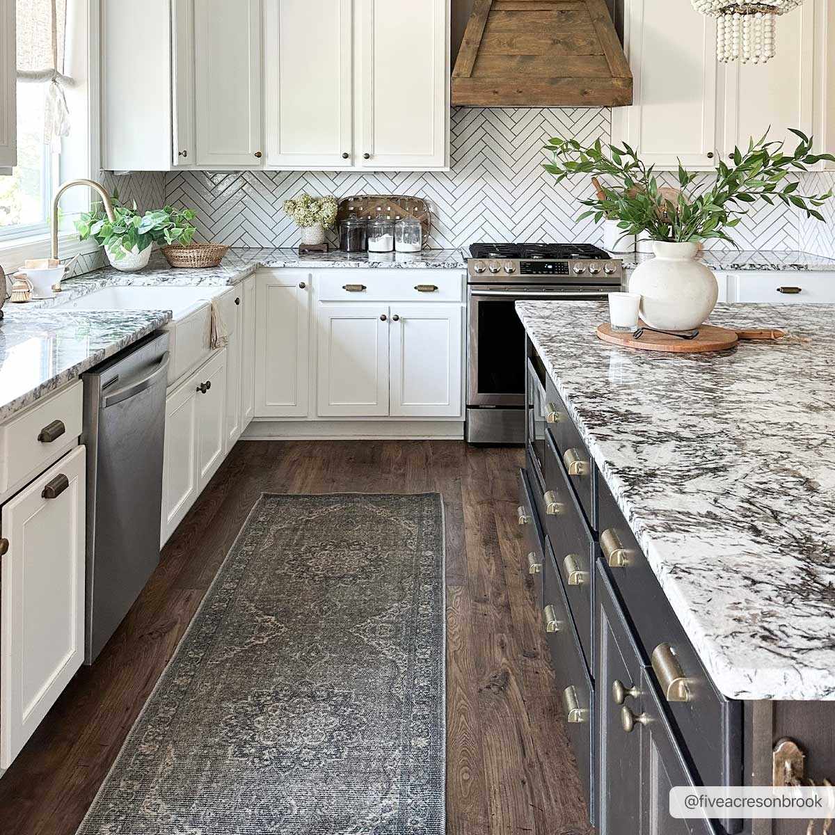 Greenpoint Dusty Blue Washable Rug by Boutique Rugs