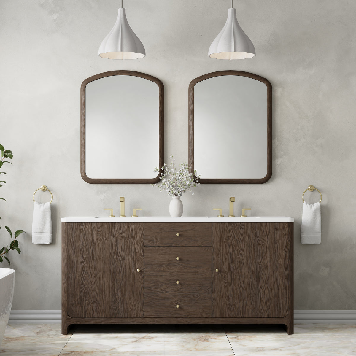 James Martin Gracyn 72" Double Bathroom Vanity, Sable, view 22