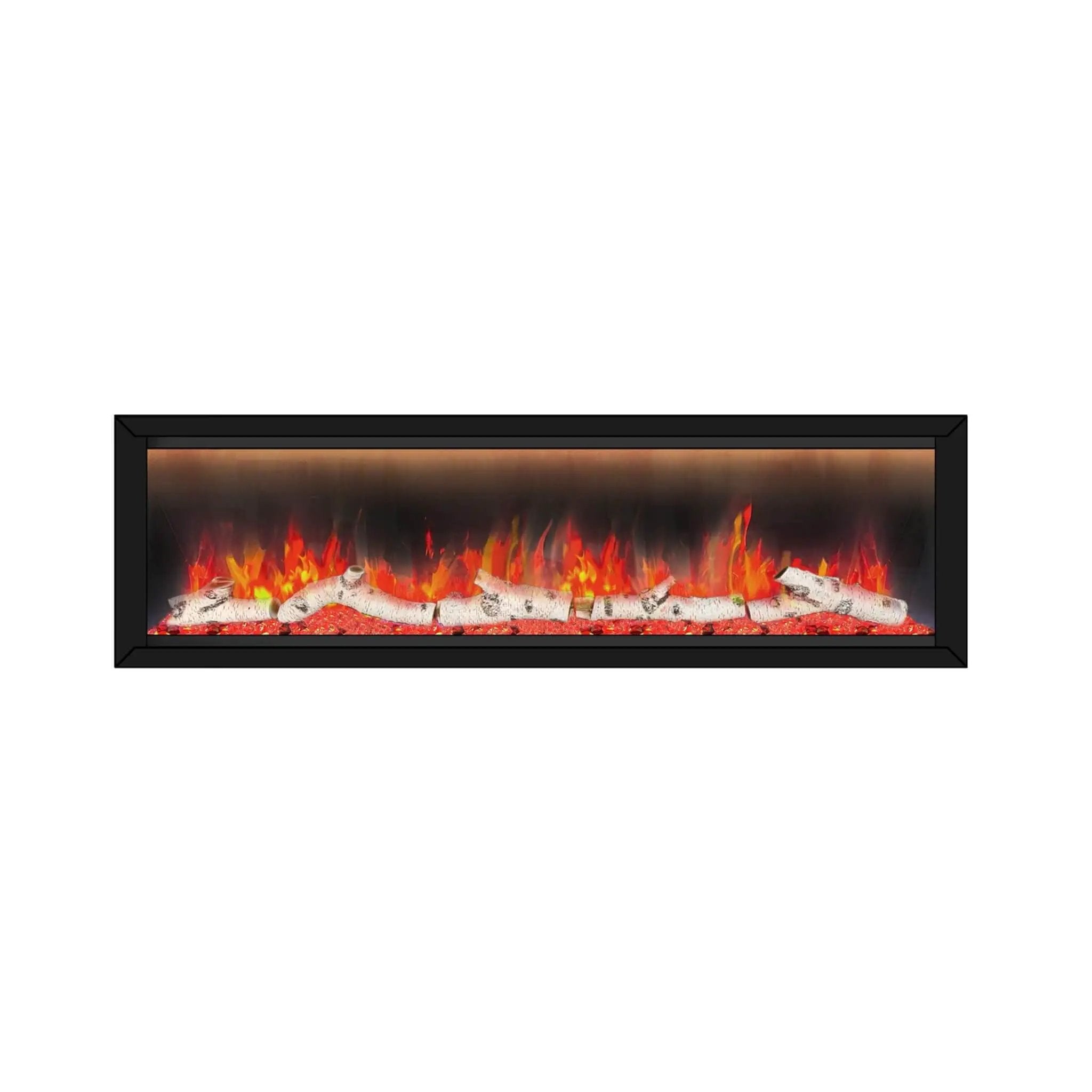 Dynasty Allegro 68-Inch Smart Linear Electric Fireplace With Remote Control [DY-BFM68] (SAK87415) by SAKSBY WHOLESALE