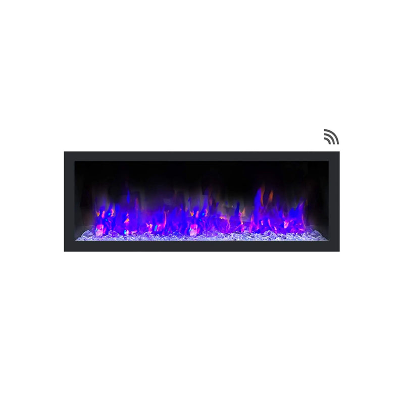 Dynasty Cascade 52-Inch Recessed Smart Linear Electric Fireplace With Dynasty App [DY-BTX52] (SAK73485) by SAKSBY WHOLESALE
