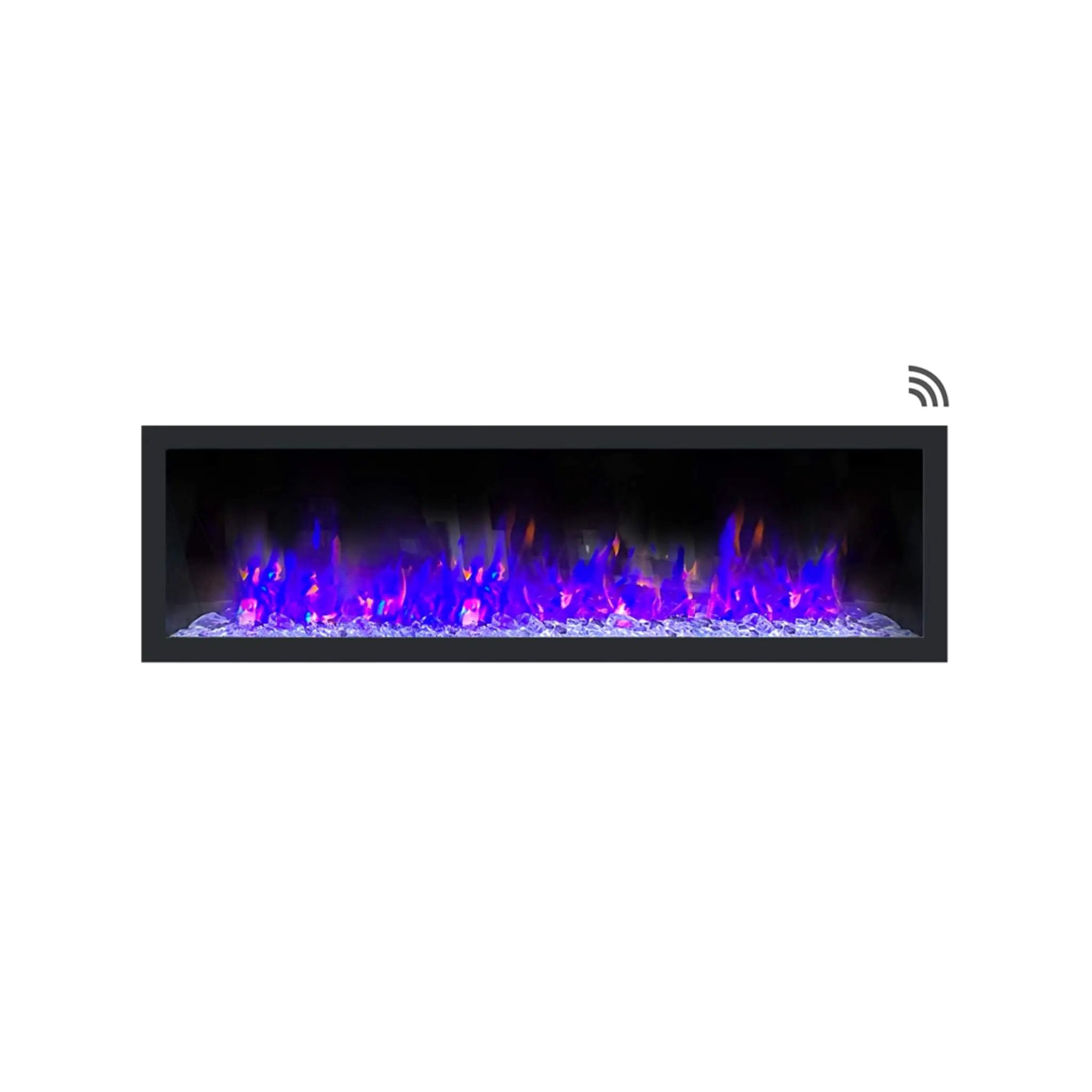Dynasty Cascade 64-Inch Smart Linear Electric Fireplace With Front Facing Heater [DY-BTX64] (SAK15932) by SAKSBY WHOLESALE