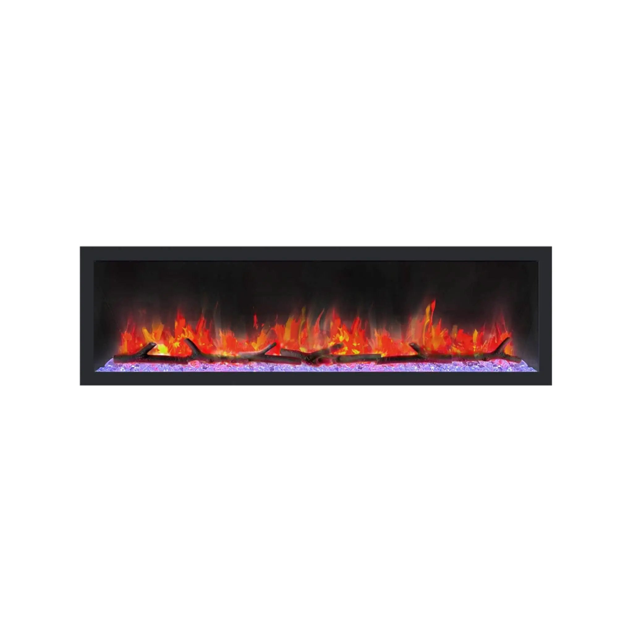 Dynasty Cascade 64-Inch Smart Linear Electric Fireplace With Front Facing Heater [DY-BTX64] (SAK15932) by SAKSBY WHOLESALE