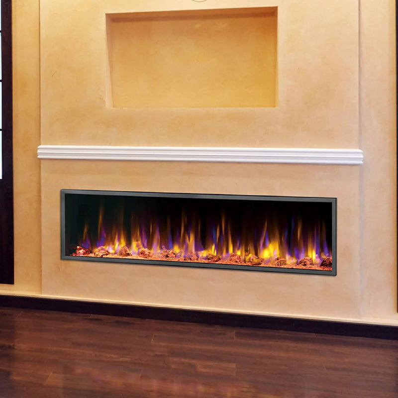Dynasty Harmony 64-Inch Recessed Smart Linear Electric Fireplace [DY-BEF64] (SAK25894) by SAKSBY WHOLESALE