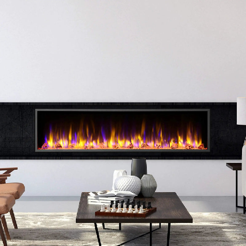 Dynasty Harmony 64-Inch Recessed Smart Linear Electric Fireplace [DY-BEF64] (SAK25894) by SAKSBY WHOLESALE