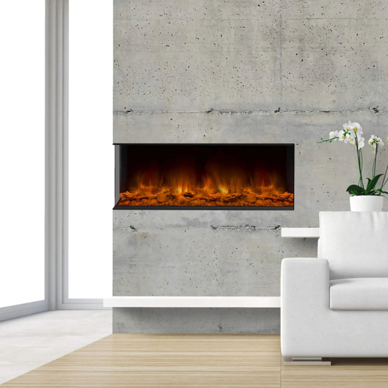 Dynasty Melody 40-Inch Multi-Sided Smart Electric Fireplace With Remote Control [DY-BTS40] (SAK48210) by SAKSBY WHOLESALE