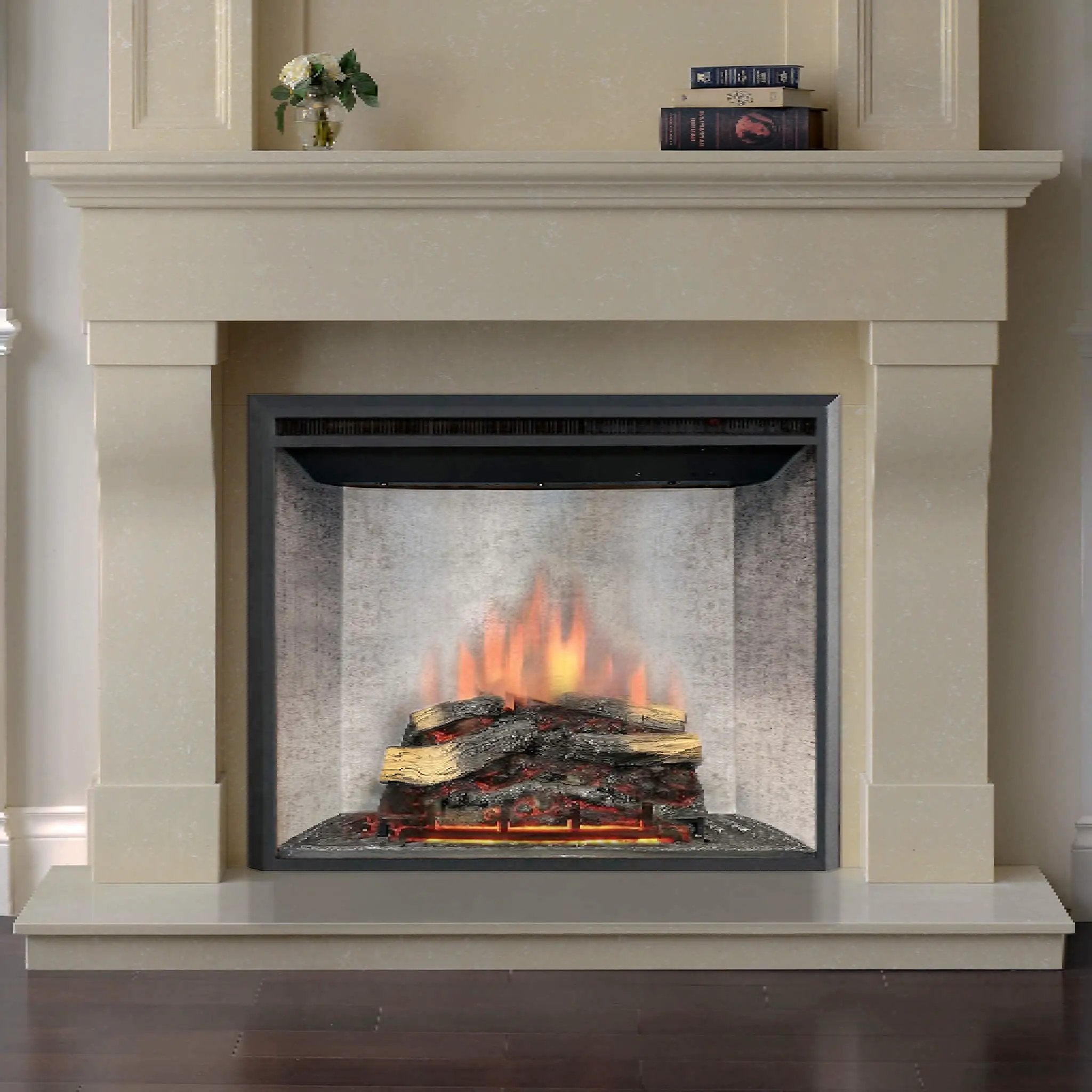 Dynasty Presto 40-Inch Built-In Electric Firebox Insert With Adjustable Flame Settings [DY-FI40D] (SAK40157) by SAKSBY WHOLESALE
