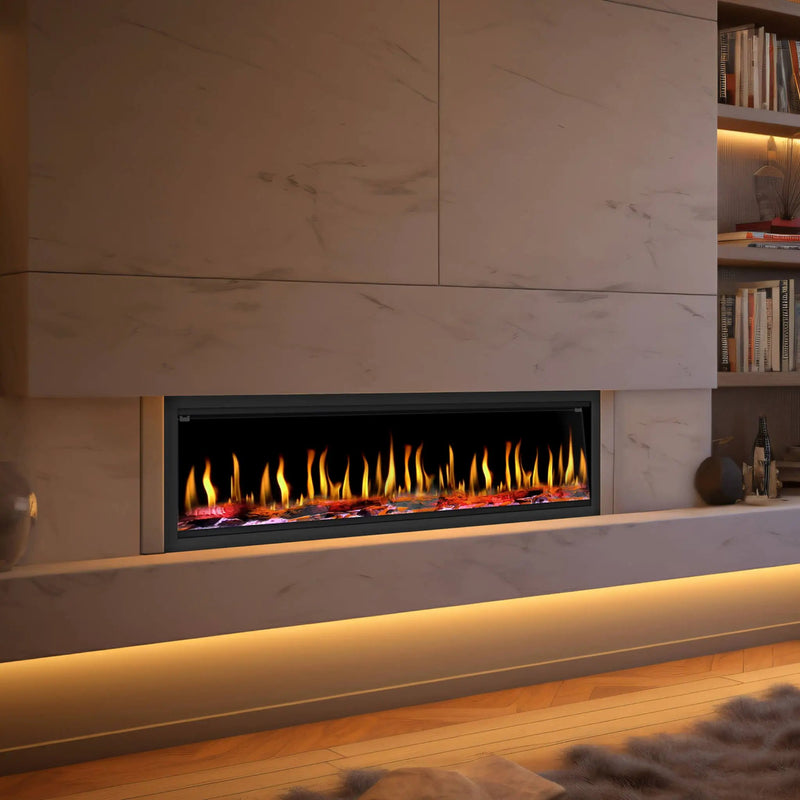 Dynasty Tempo 63-Inch Virtual Linear Electric Fireplace With Multifunction Remote Control [DY-FVX63] (SAK20385) by SAKSBY WHOLESALE