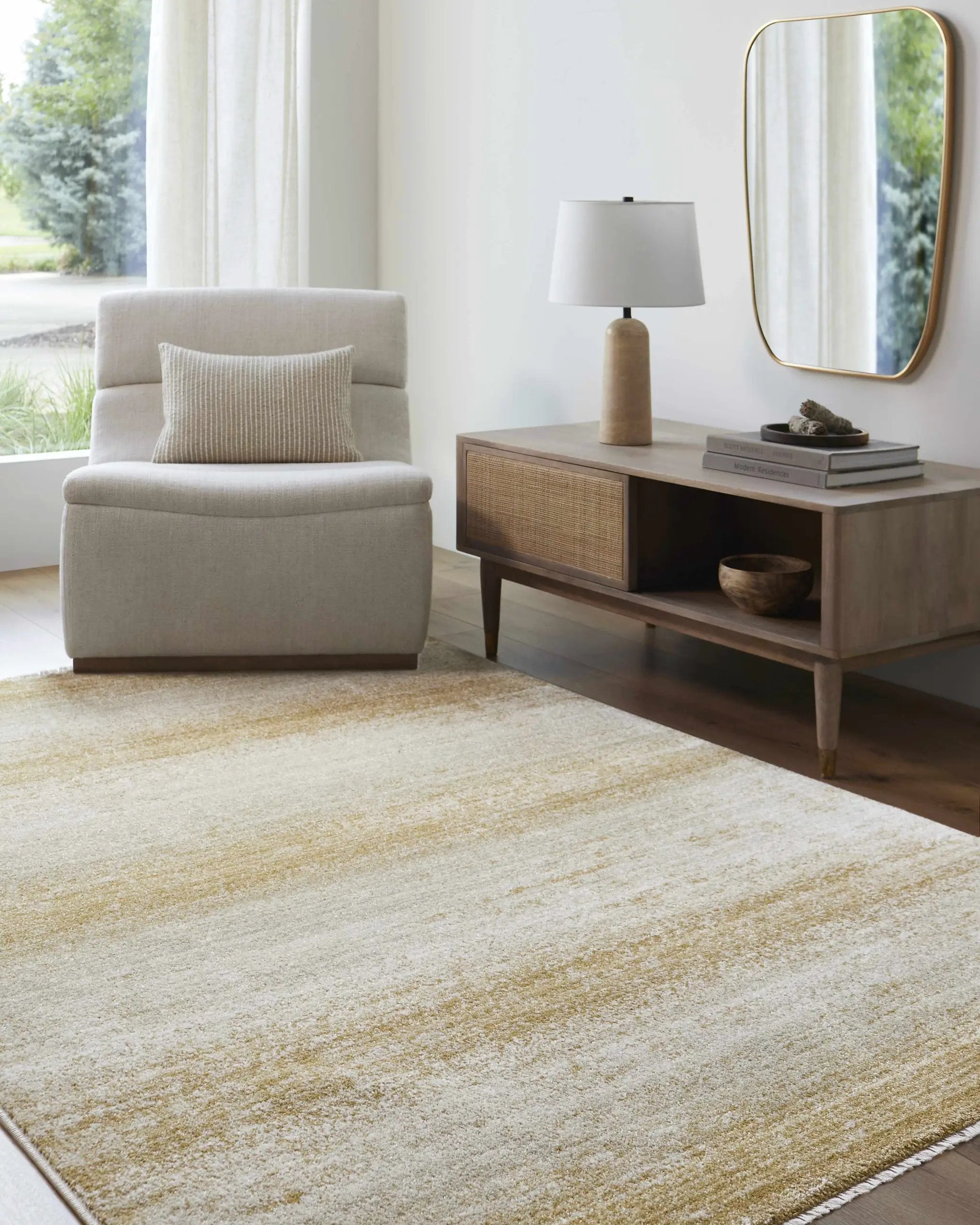 Uzima Sage & Gold Area Rug - Clearance by Boutique Rugs