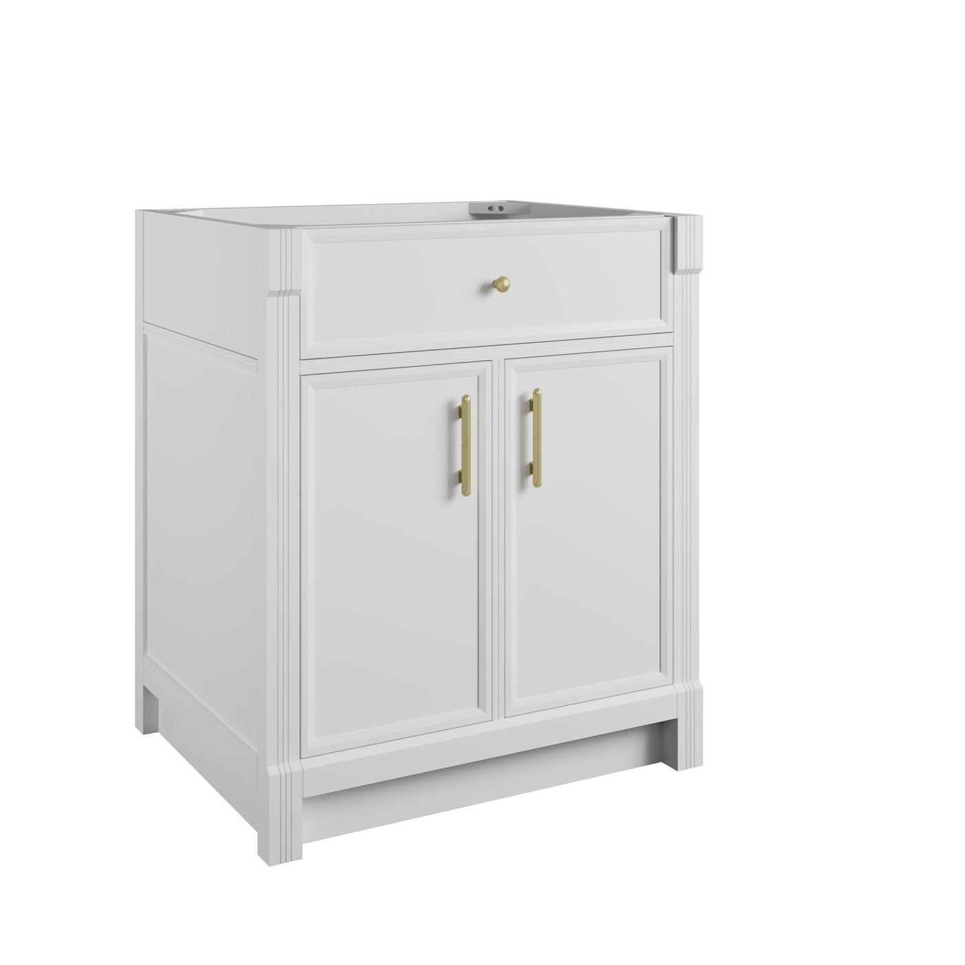 James Martin Bellshire 30" Single Bathroom Vanity, Bright White by James Martin