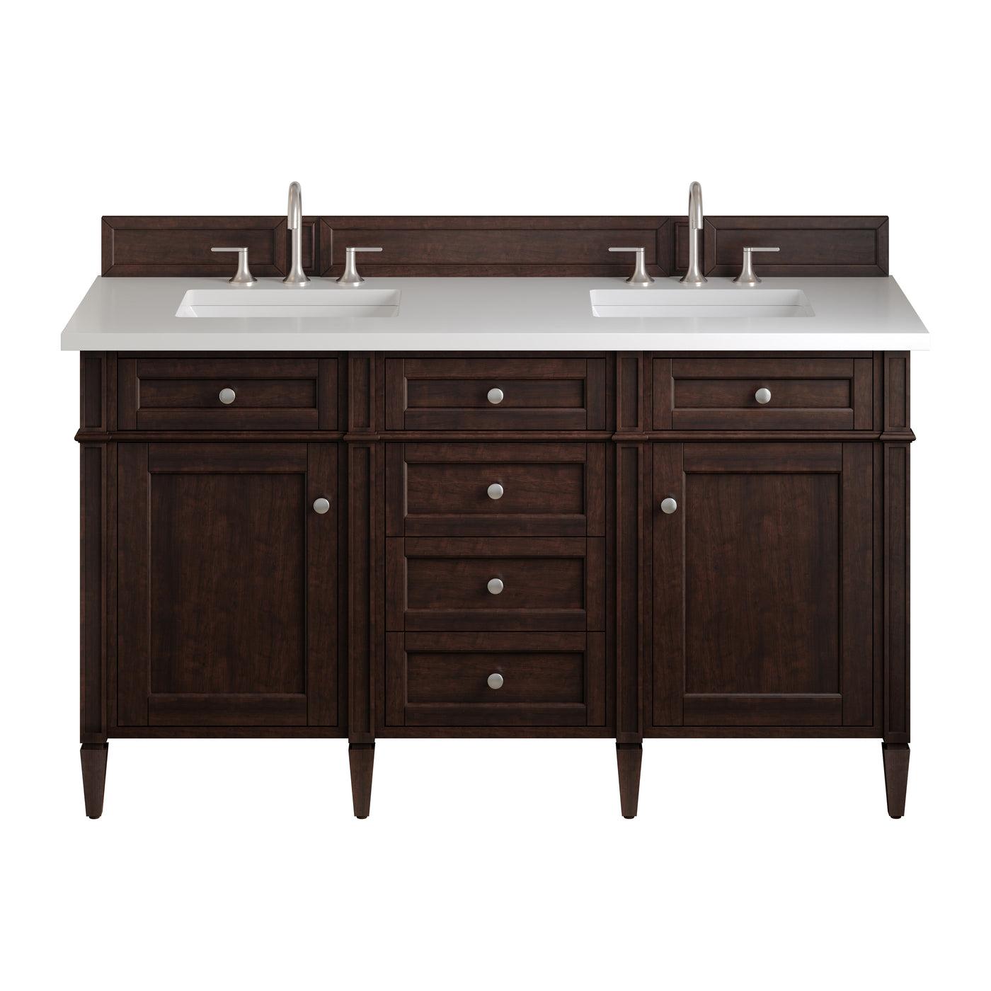 James Martin Brittany 60" Double Bathroom Vanity, Burnished Mahogany, view 26