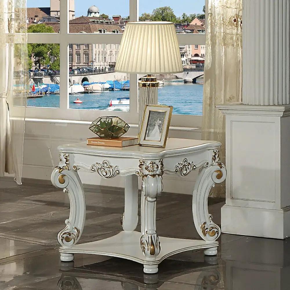 Vendome - 31" End Table - Antique Pearl by Unique Piece Furniture
