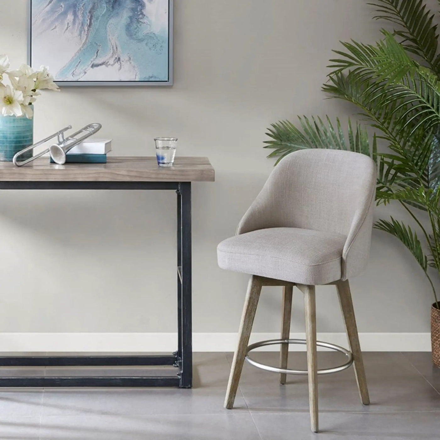 Counter Stool With Swivel Seat by HouseOfZazla