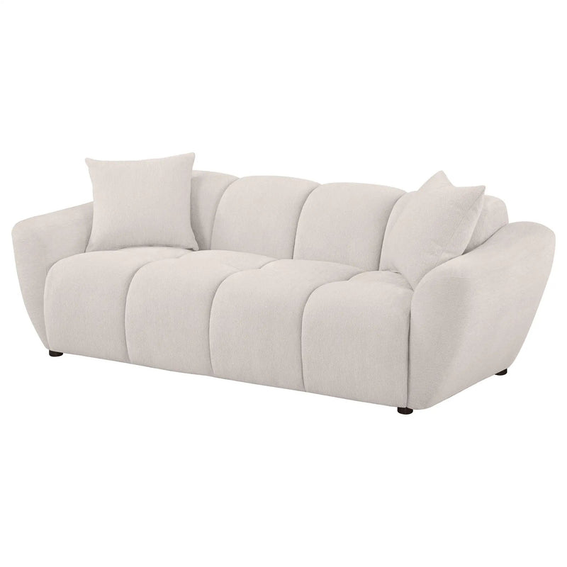 Destino Chenille Upholstered Splayed Arm Sofa Greige by Unique Piece Furniture