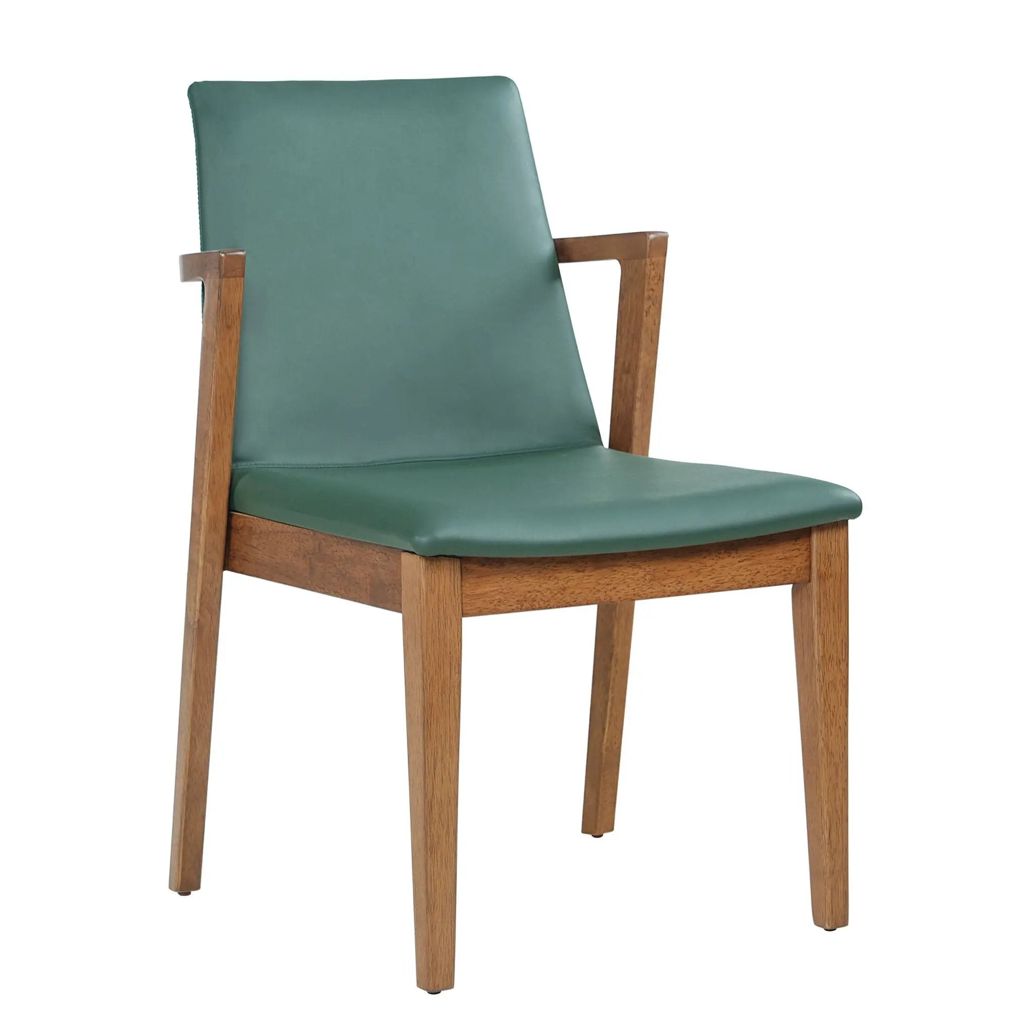 Dining Chairs (Set of 2) - Green / Walnut by HouseOfZazla