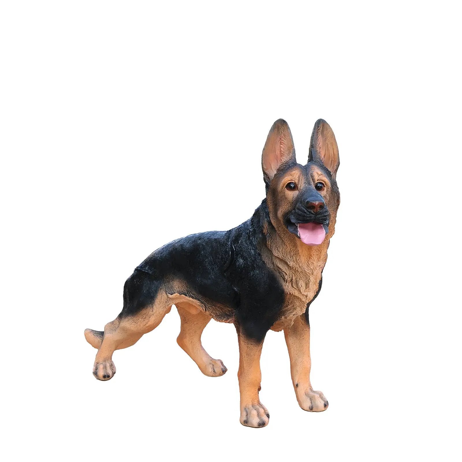 Outdoor German Shepherd Dog Statue Greeter Garden Decor by HouseOfZazla