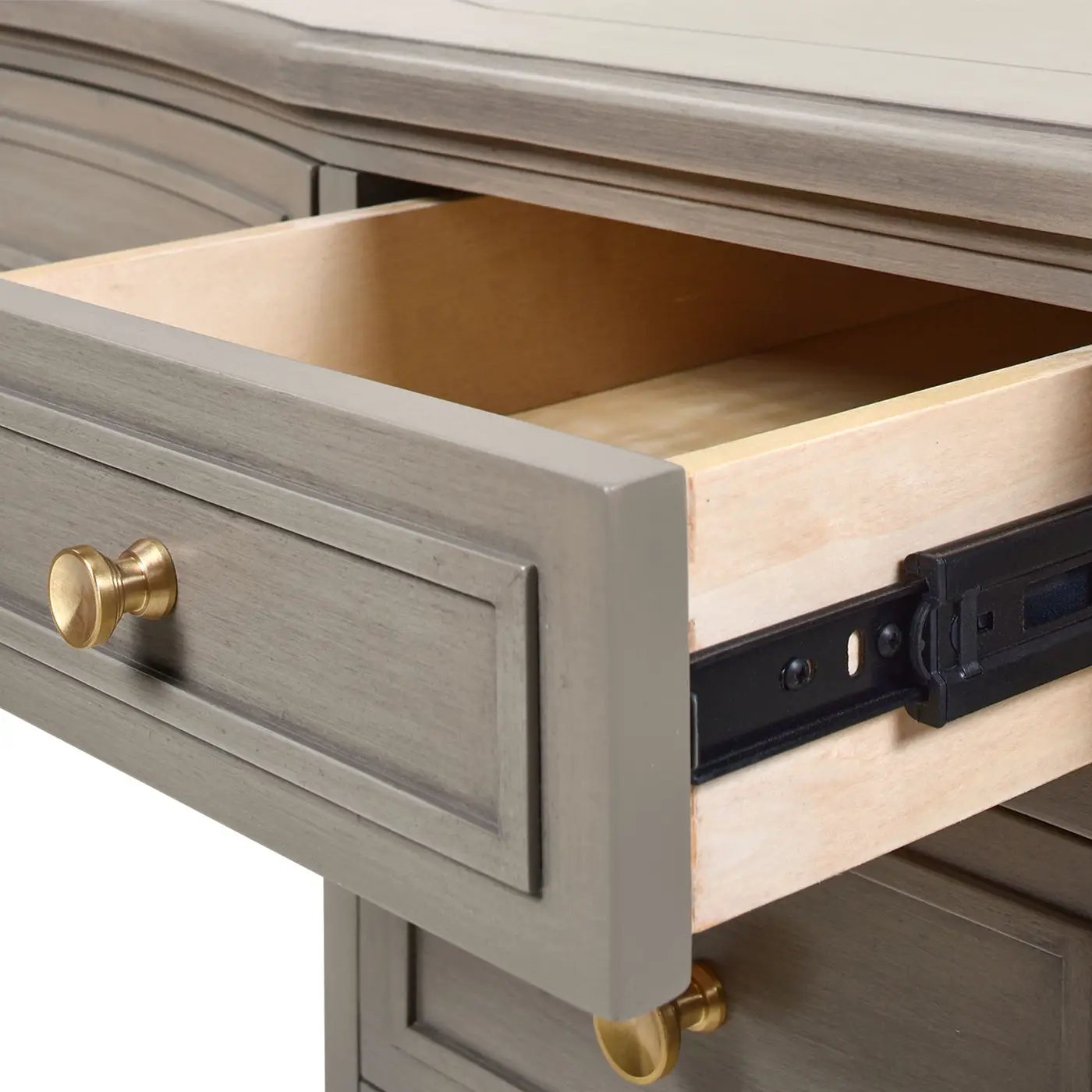 Dauphin - 5 Drawer Executive Desk by HouseOfZazla