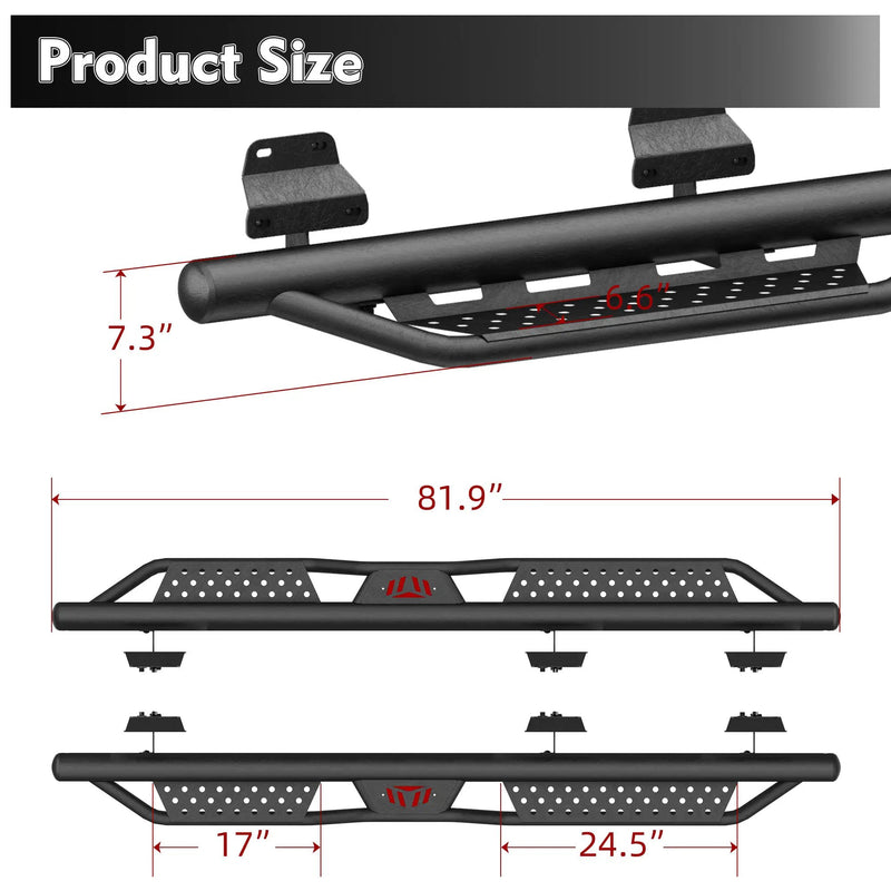 Running Boards for Ford SuperCrew Cab (2015-2026) by HouseOfZazla
