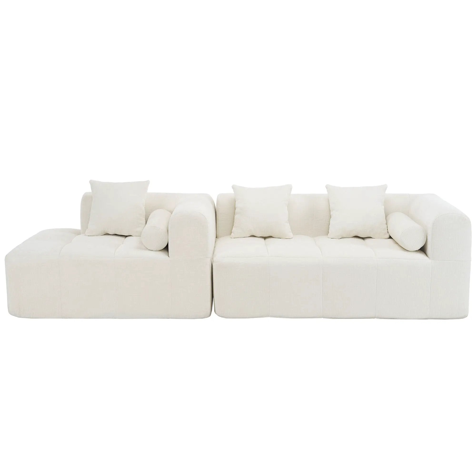 Sectional Free Combined Sofa With 2 Side Pockets