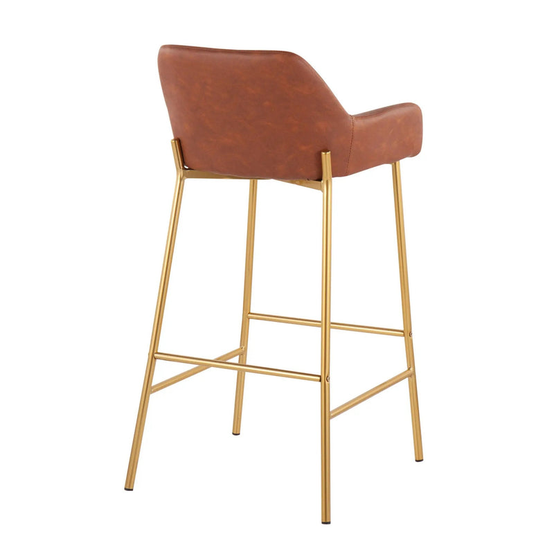 Daniella - Contemporary / Glam Fixed Height Bar Stool (Set of 2) by HouseOfZazla