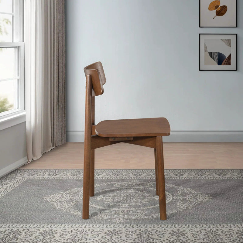 Dining Chair (Set of 2) - Rich Walnut by HouseOfZazla