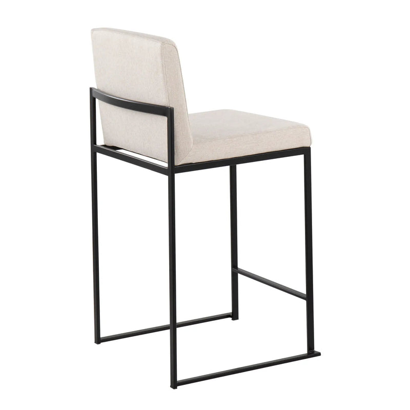 Fuji - Contemporary Modern Elegance, High Back Counter Stool by HouseOfZazla