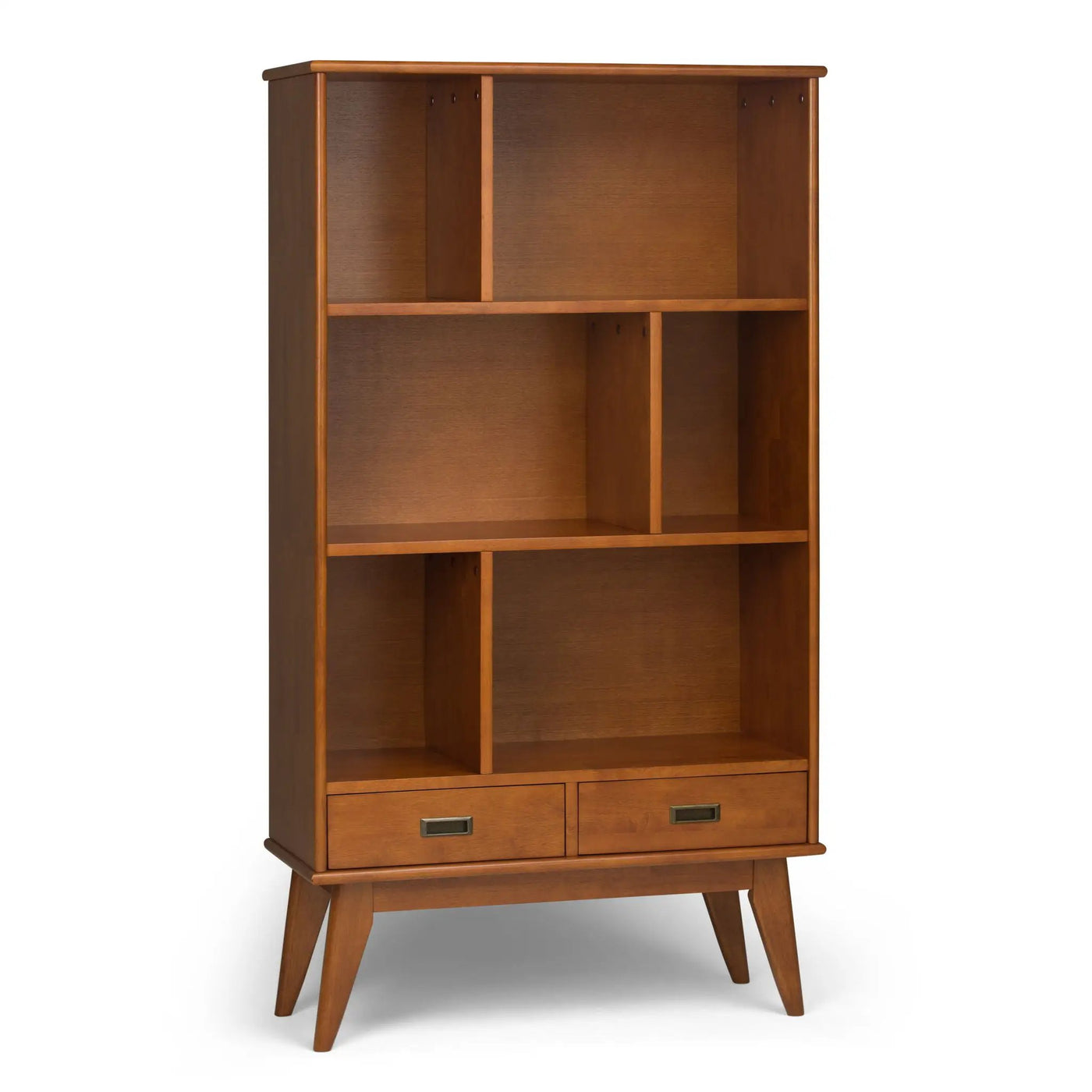 Draper - Mid Century Wide Bookcase And Storage Unit by HouseOfZazla